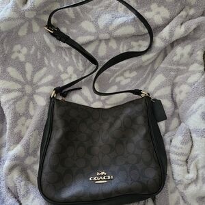 Coach Black and Brown Shoulder Bag